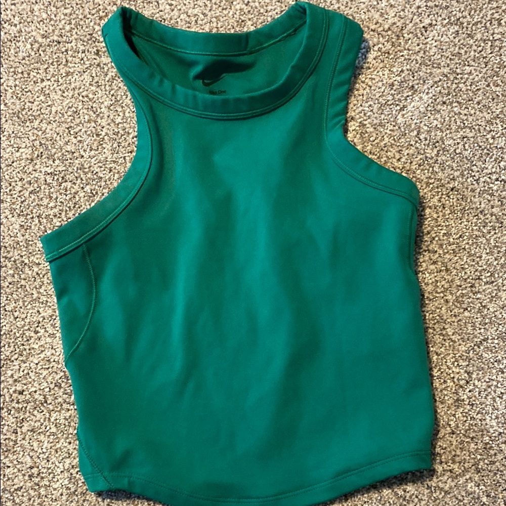 Green Nike dry fit running tank top